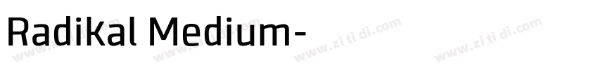 Radikal Medium字体转换